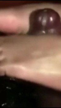 Black Dick Footjob