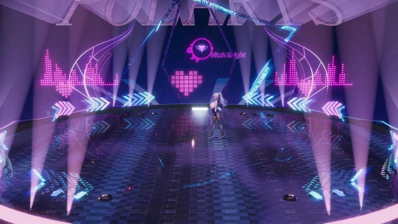 MikuMotion: Chvějící se prsa; Holý zadek minisukně; Černé punčochy bez rozkroku