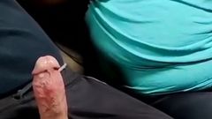 Beautiful Busty Stepmom Gives Stepson Perfect Handjob Until Cumshot