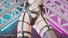 3D-Hentai Games: Hwasa - vücudumu seviyorum Evelynn seksi striptiz League of Legends Hentai...