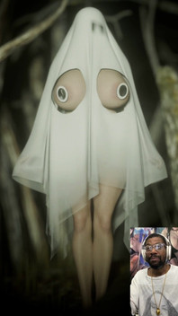 This Halloween Ghost Meme Waifu Teases Her Thicc Breasts for You to Cum