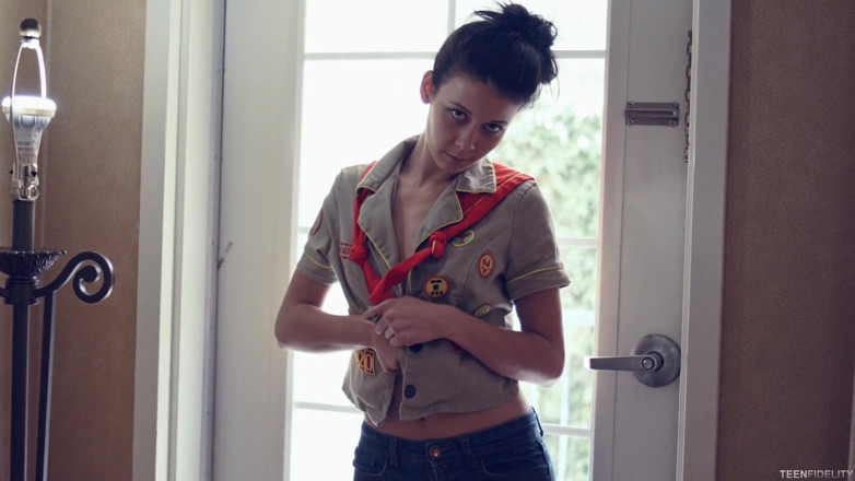 Pornfidelity: Girl scout Alaina is selling nookie instead of cookies