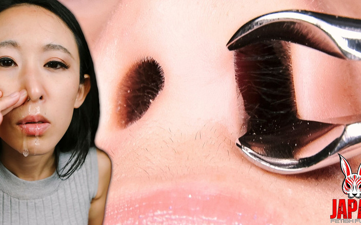 Japan Fetish Fusion: Benzersiz: hotaru mori burun fetişi; Röntgenci bakış açısında burun kıskaç,...