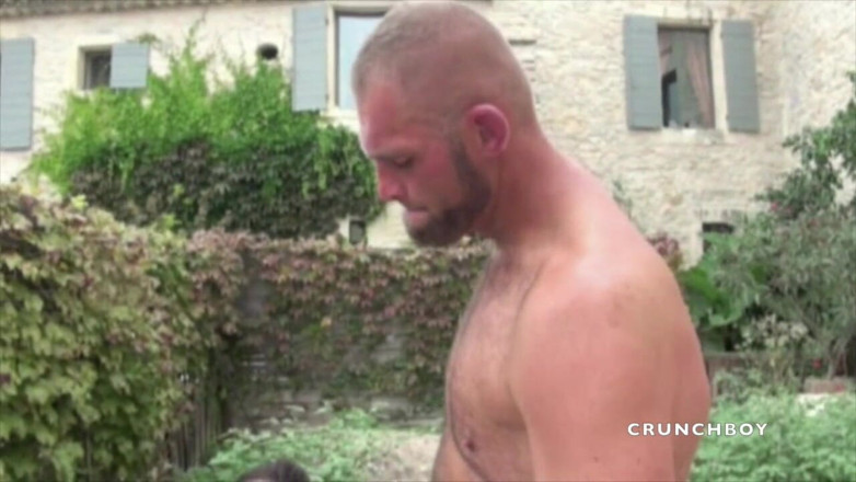 EXHIB BOYS: Juan Perez fucked by bear with huge cock in exhib