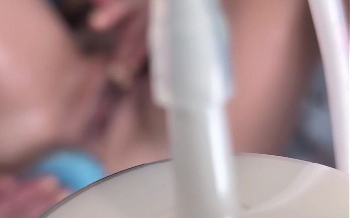 ZellaBu: Ejaculare înăuntru cremoasă cu clismă anală și pizdă