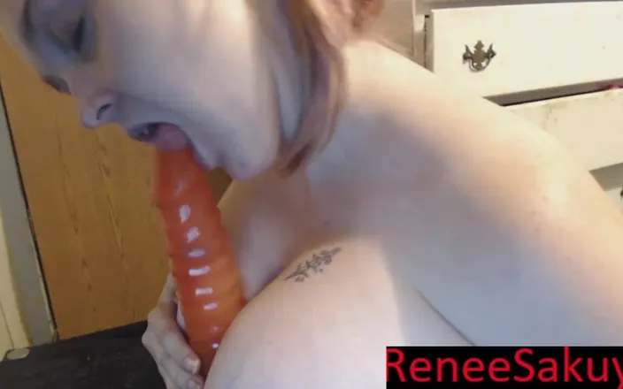 Renee Sakuya: Dildo Sucking, Licking, Titty Fucking
