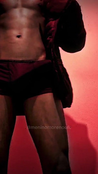 Gifted Black Brazilian Doing Strip Teasing and Masturbating