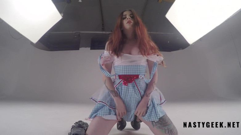 PurefilmsTv: Horny Alice in the wonderland get striptease and squirt in...