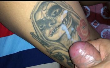 Cumshot on My Tattoo