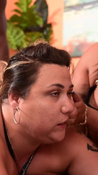Sesso a tre latina ed ebano