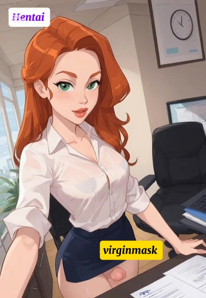 Virgin masks: Šéf Lady je tabued kancelář velký penis podvádění!