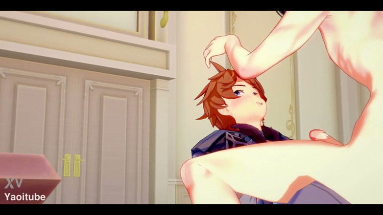 Yaoitube: Gnshin Impact Yaoi - Tartaglia to Zhongli Hardsex - Sissy Crossdress Japanese...