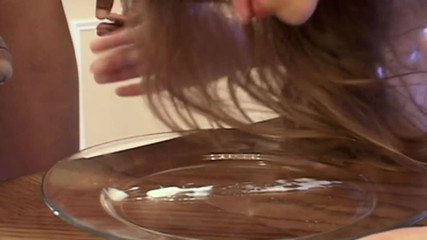 Male Dom - Spanking - BDSM: Ragazza carina scopata duro e ingoia sborrata