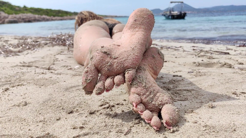 Covered in Sand and Above It All (Goddess Lena)