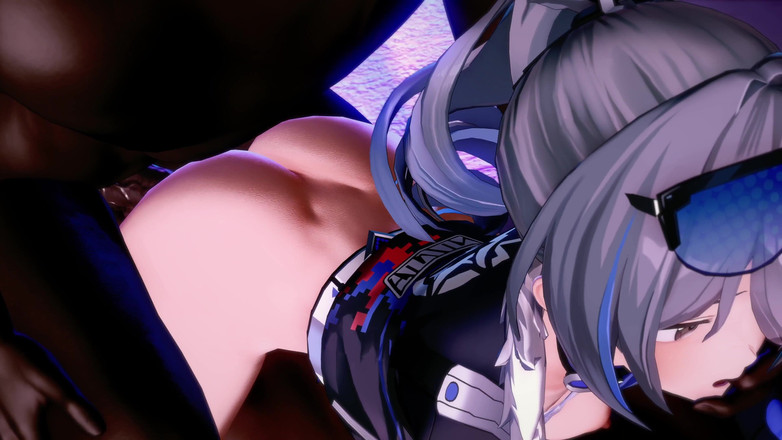 PixelAftDark: Silverwolf blacked (honkai star залізнична анімація)