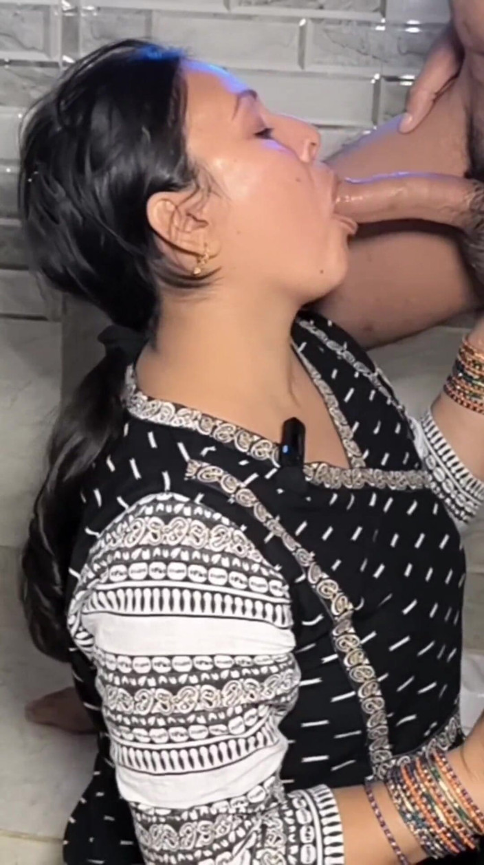 pujaprem: Cum in Mouth Hand Job Sucking Big Dick Happy Ending