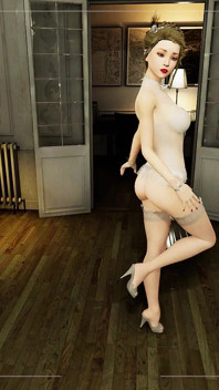 Angels Awakening 3 - Angela为她的第一次色情拍摄摆出裸体姿势