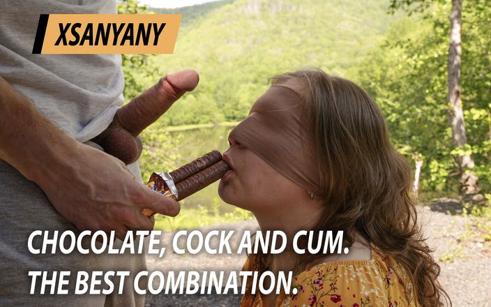 XSanyAny: Chocolate, cock and cum. The best combination