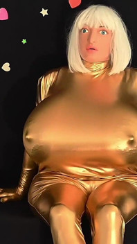 Golden Sissy Pleasure Bot