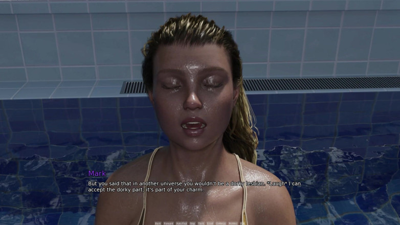 3D Cartoon Porn: Asrama saya 239: Kate's Pool Hugs &amp; Kisses to Lisa's Party