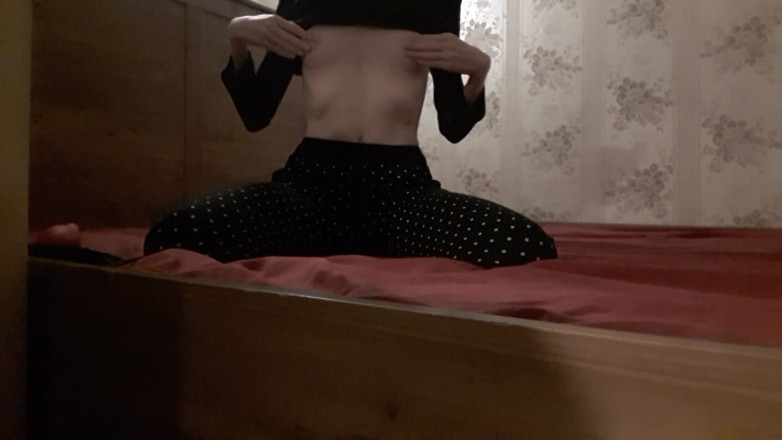 Christy G: Skinny teen fucks her pussy gently till orgasm