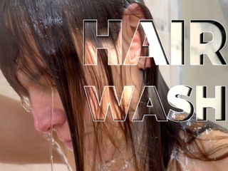 Wamgirlx: स्नान में बाल धोना