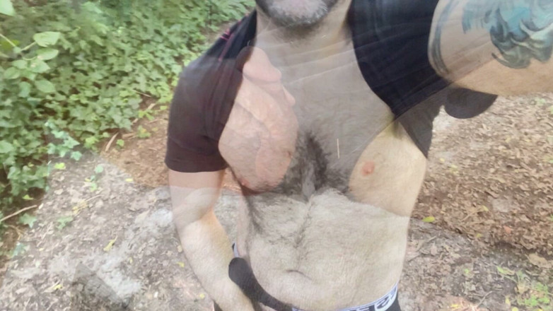 Hairy Wolfe bator: Hairy Bator Side Jerk off Expose Cock Dong Penis Dick