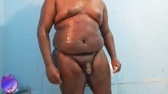 Chubby Sissy Showering thumbnail