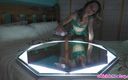 Chloe Toy: Mirror Oil Footjob