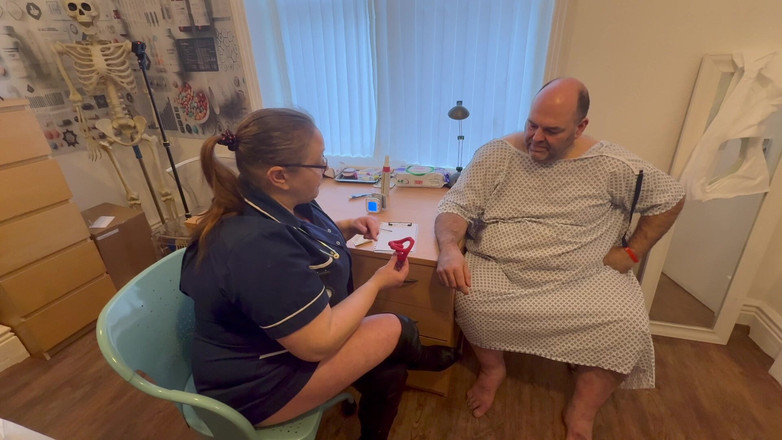 Aaexperiencesltd: Part 1: Matron Satana and Mr Jones Anal Examination!