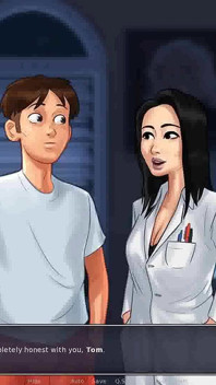 Summertime saga: professora japonesa está ordenhando uma aluna em seu escritório ep 177