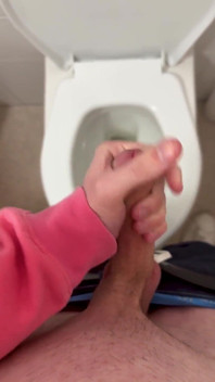 Horny Twink Caught Stroking in the Bathroom!