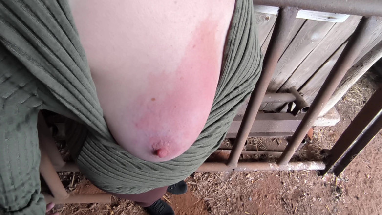 Bouncy Tits Action: Tetek menampar merah sebenar di bangsal
