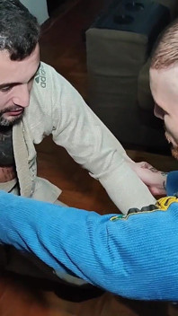 Rotheragem con mi maestra de Jiu Jitsu