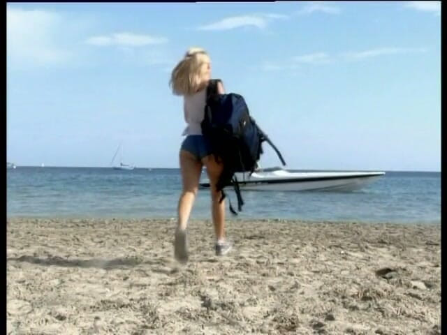 Lucky Cooch: Sexy blonde showing her body in slow motion