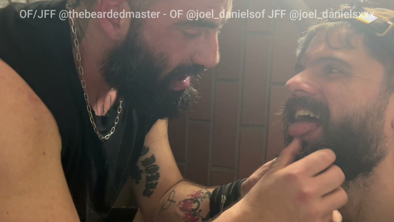 The Bearded Master: Gagging and Edging on the Stairs, Sub Humilliation