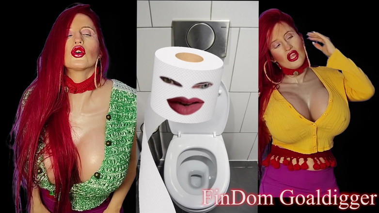FinDom Goaldigger: トイレットペーパーへの変身