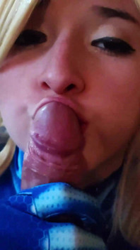 Samus gibt dir einen echten blowjob