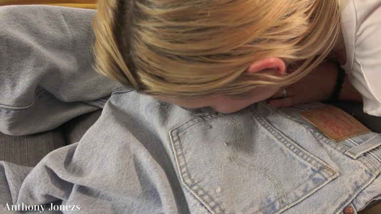 Anthony Jonezs Studio: Pissing and Fucking Teen with Jeans on