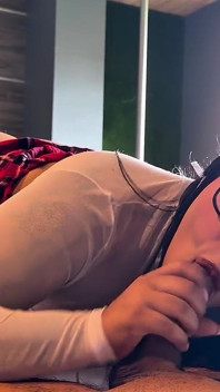 Big-butted Student Lets Her Ass Be Filled with Cum to Pass the Course