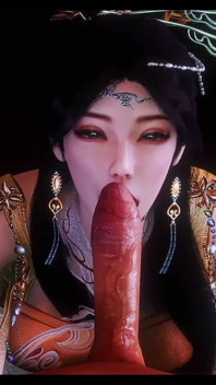 Gadis dengan pantat terlalu banyak - hentai animasi 3D