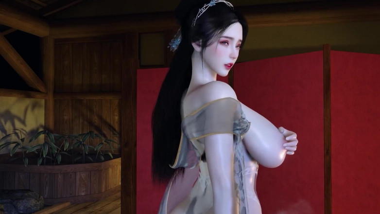 Why fuck so hard: 3D BBW MILF betrügt den großen schwanz, um ihre muschi...