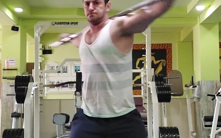 Michael Ragnar: मांसपेशी को ठोंकना और वीर्य निकालना 91kg