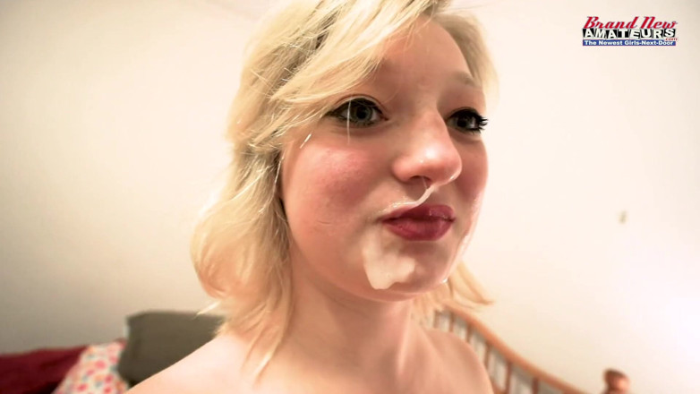 Brand New Amateurs: Short sassy BBW 18yo Faith rides cock with huge cum on...