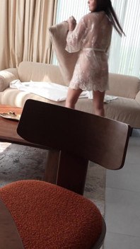 Stepson Comes Home to Lonely Stepmom - Massage Turns Into Hard Doggy