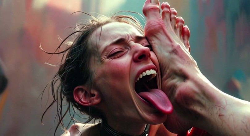 YOUR BEST FANTASY: Chica Delgada Obsesionada Con Los Pies Gordos - Lamiendo Plantas Enormes...