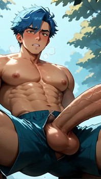 欲情した筋肉男の跳ねるお尻がオーガズムを広げる XXX!