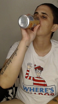 Sommar persika fizzy burps