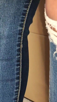 Nach dem job noch ein nylon-footjob in jeans