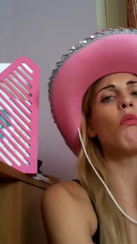Pink Pantyhose Blonde Smoking